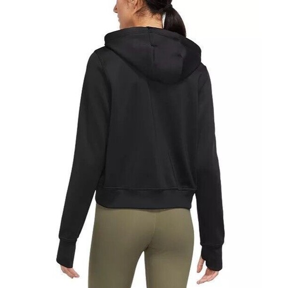 Nike Women's Therma-FIT One Black/White  Pullover Hoodie (FB5210-010) Size XL - Picture 2 of 6